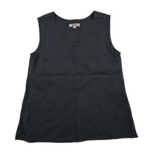 FLAX Linen Tank‎ Top Womens Small Black